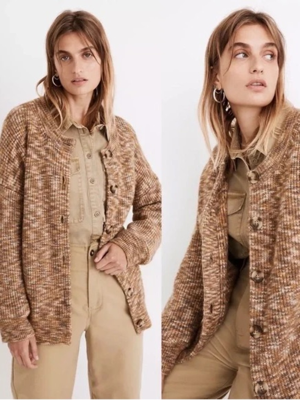 Madewell Space Dyed Winstead Cardigan